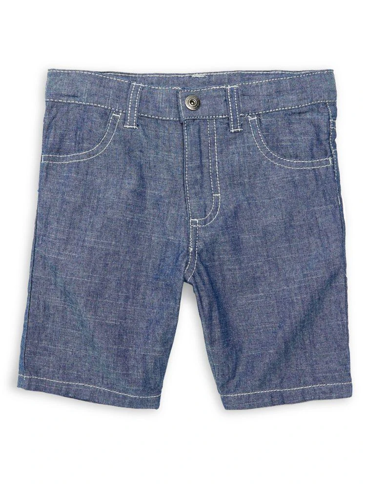 商品Calvin Klein|Little Boy's 2-Piece Stripe Polo &amp; Denim Shorts Set,价格¥109,第4张图片详细描述