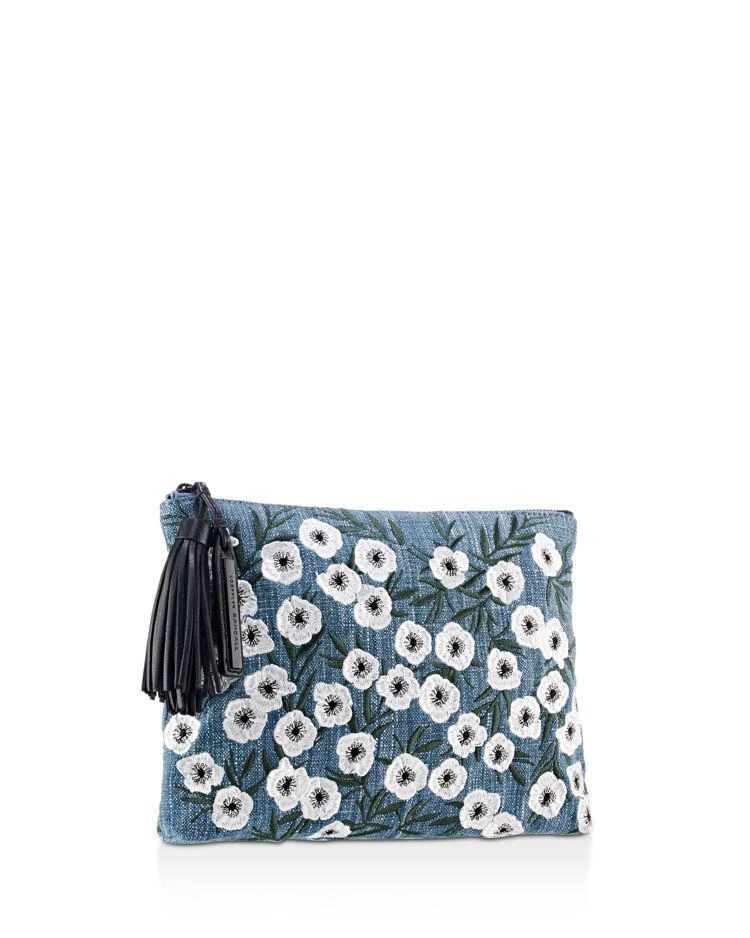 商品Loeffler Randall|Woven Embroidery Tassel Pouch,价格¥2197,第1张图片