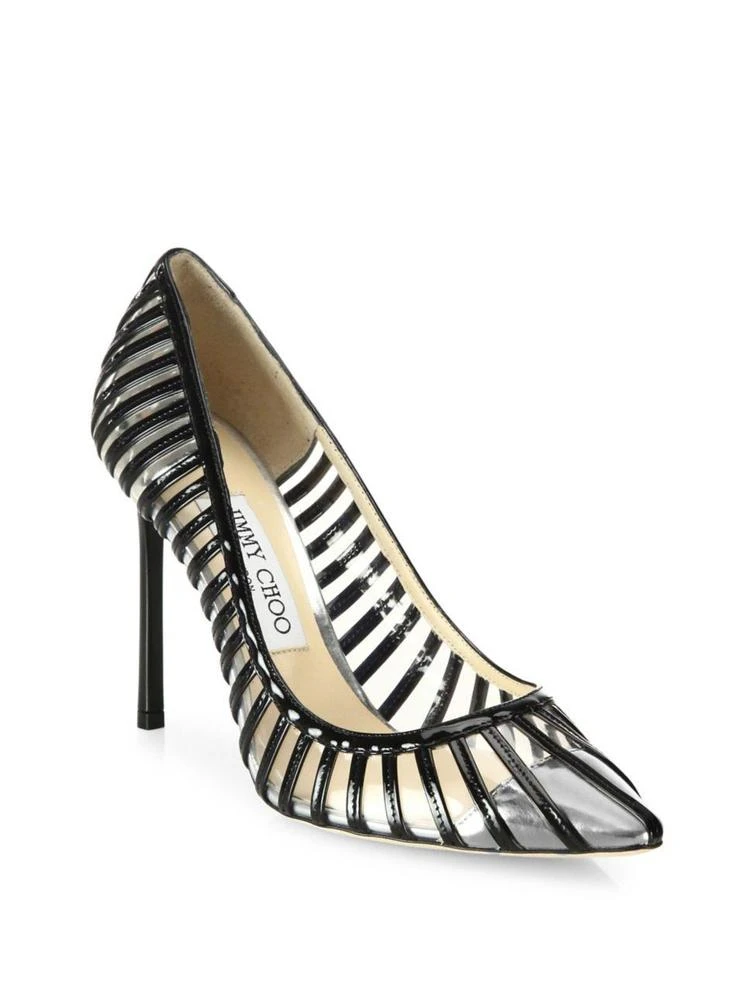 商品Jimmy Choo|Romy Patent Leather & PVC Cap Toe Pumps,价格¥2625,第1张图片