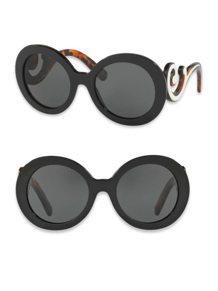 商品Prada|55MM Round Scroll Sunglasses,价格¥2974,第1张图片