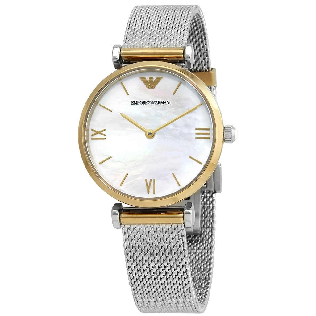 商品Emporio Armani|Armani Quartz Mother of Pearl Dial Ladies Watch AR2068,价格¥706,第1张图片