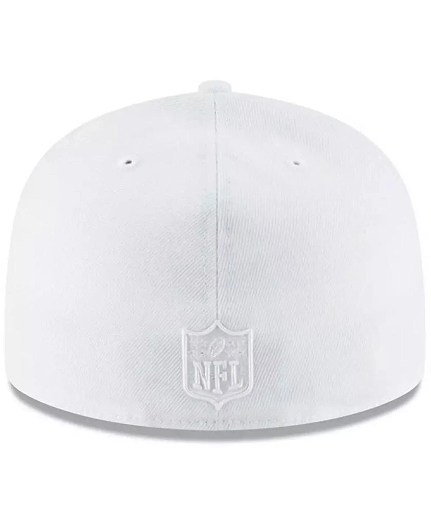 商品New Era|Men's Green Bay Packers White on White 59FIFTY Fitted Hat,价格¥247,第3张图片详细描述