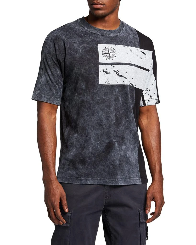 商品Stone Island|Men's Graphic Colorblock T-Shirt,价格¥719,第1张图片