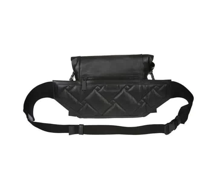 商品Bottega Veneta|Men's Perforated Belt Bag in Black,价格¥5472,第2张图片详细描述