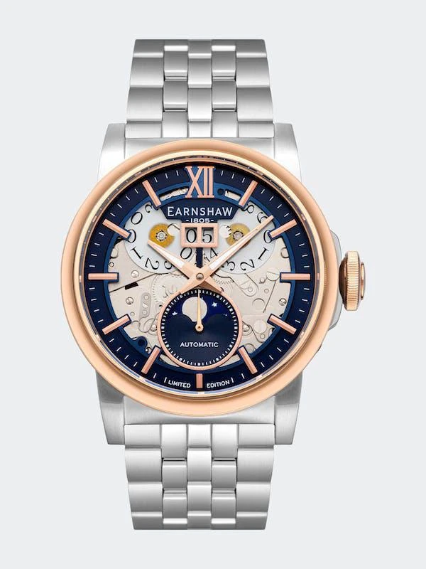 商品Thomas Earnshaw|Hansom Grande Date 24 Hour Automatic Watch Imperial Blue,价格¥2948,第1张图片