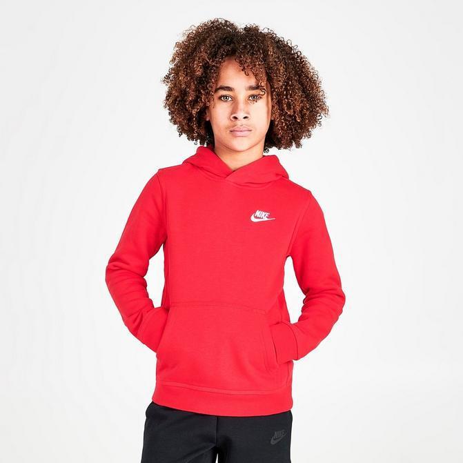 商品NIKE|Boys' Nike Sportswear Club Fleece Pullover Hoodie,价格¥185-¥296,第1张图片