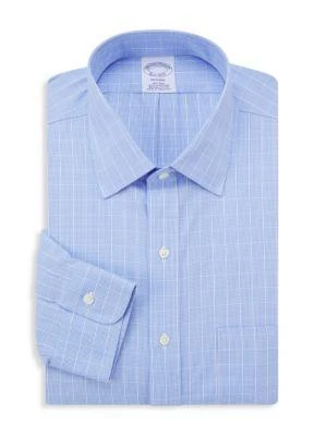 商品Brooks Brothers|Regent-Fit Checked Supima Cotton Dress Shirt,价格¥188,第1张图片