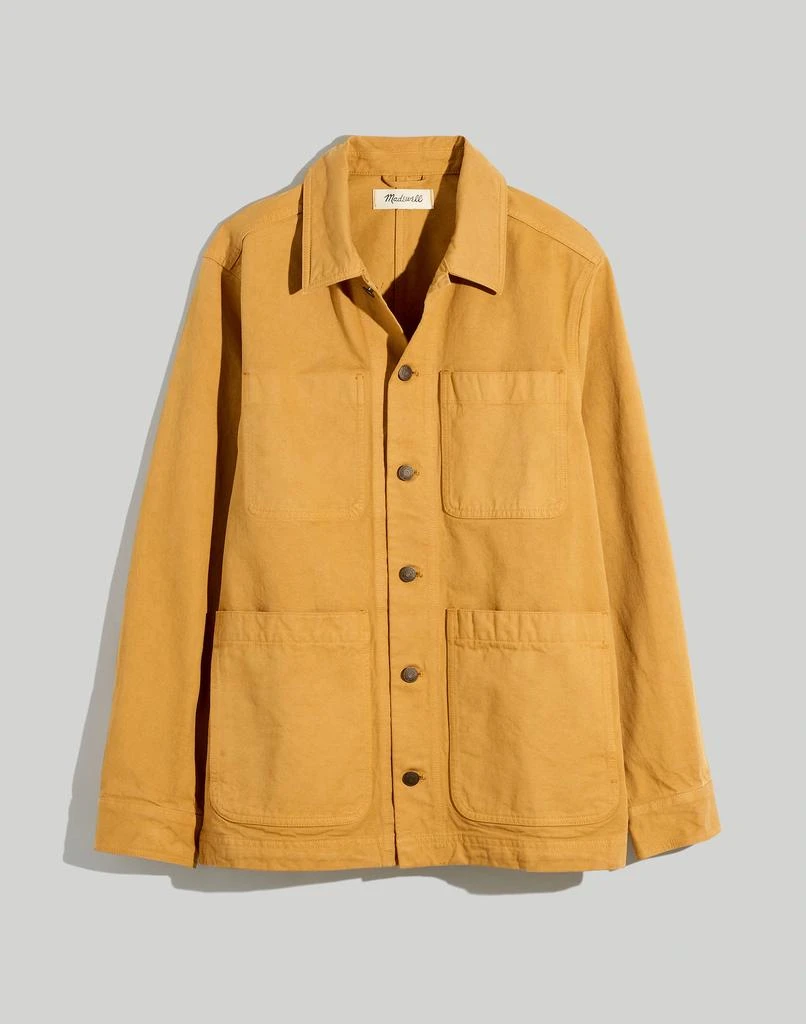 商品Madewell|Garment-Dyed Canvas Chore Jacket,价格¥746,第4张图片详细描述