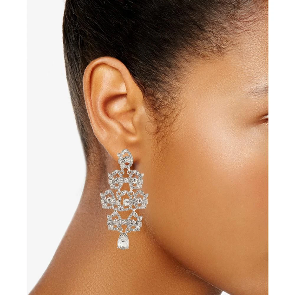 商品Givenchy|Silver-Tone Crystal Cluster Chandelier Earrings,价格¥368,第2张图片详细描述