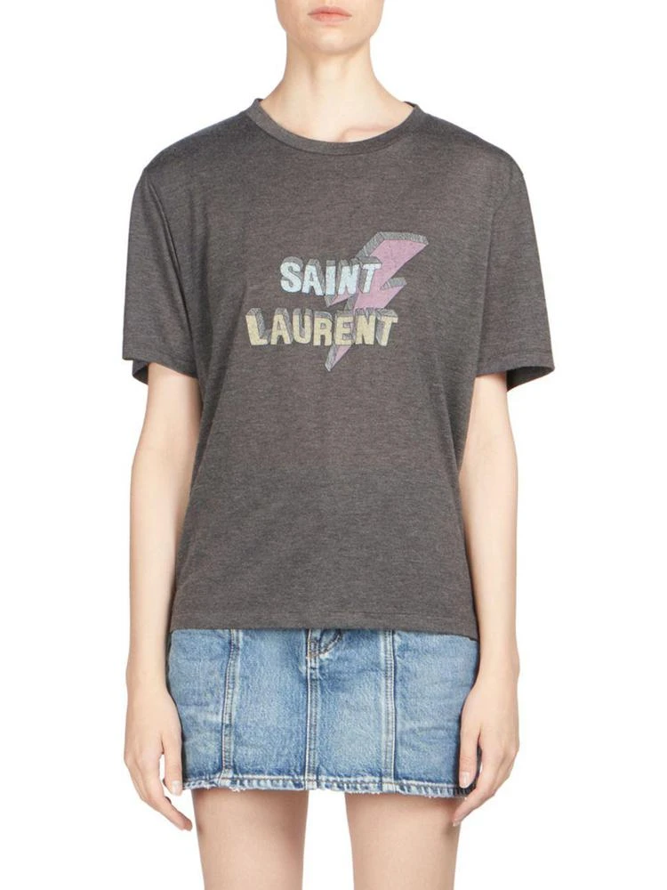 商品Yves Saint Laurent|Lightning Logo Tee,价格¥3659,第1张图片