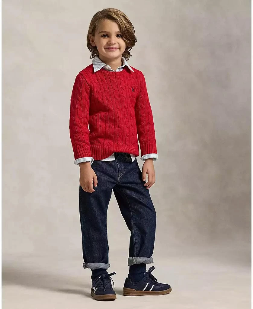 Toddler and Little Boys Cable-Knit Cotton Sweater 商品