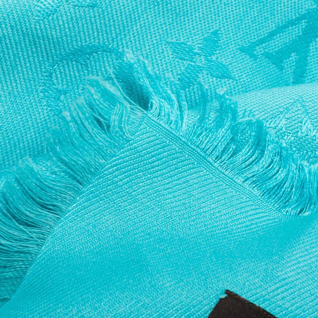 Louis Vuitton Sky Blue Silk Classic Monogram Shawl 商品