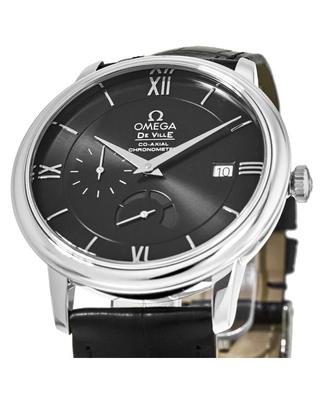 商品Omega|Omega De Ville Prestige Co-Axial Chronograph Automatic Black Dial Leather Strap Men's Watch 424.13.40.21.01.001,价格¥31653,第2张图片详细描述