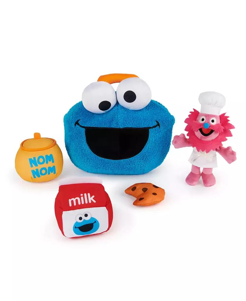 商品Sesame Street|Official Cookie Monster Gonger Premium Plush Sensory Toys Playset,价格¥226,第2张图片详细描述