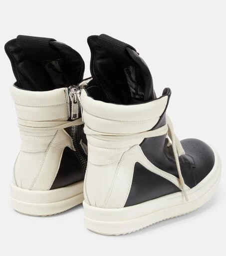 商品Rick Owens|Geobasket leather high-top sneakers,价格¥8689,第3张图片详细描述