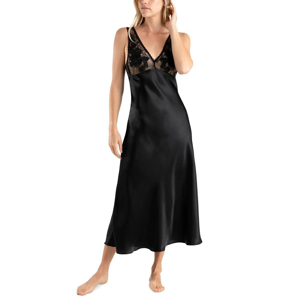 商品Linea Donatella|Women's Enchante Lace & Satin Nightgown,价格¥196,第1张图片