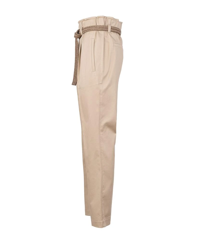 商品Brunello Cucinelli|Brunello Cucinelli Belt Detailed Pants,价格¥3314,第3张图片详细描述