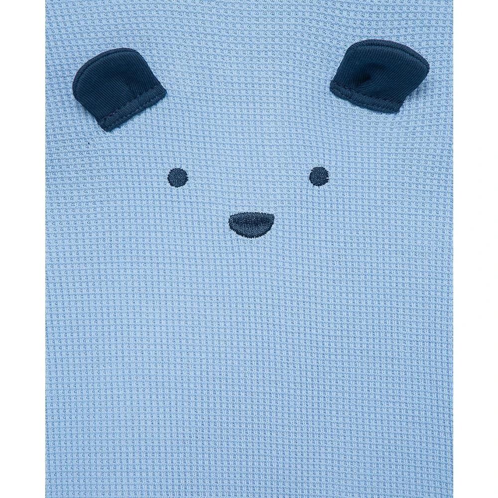 商品Little Me|Baby Boy 3-Pc. Blue Bear Jogger Top & Bottom Set with Socks,价格¥224,第3张图片详细描述
