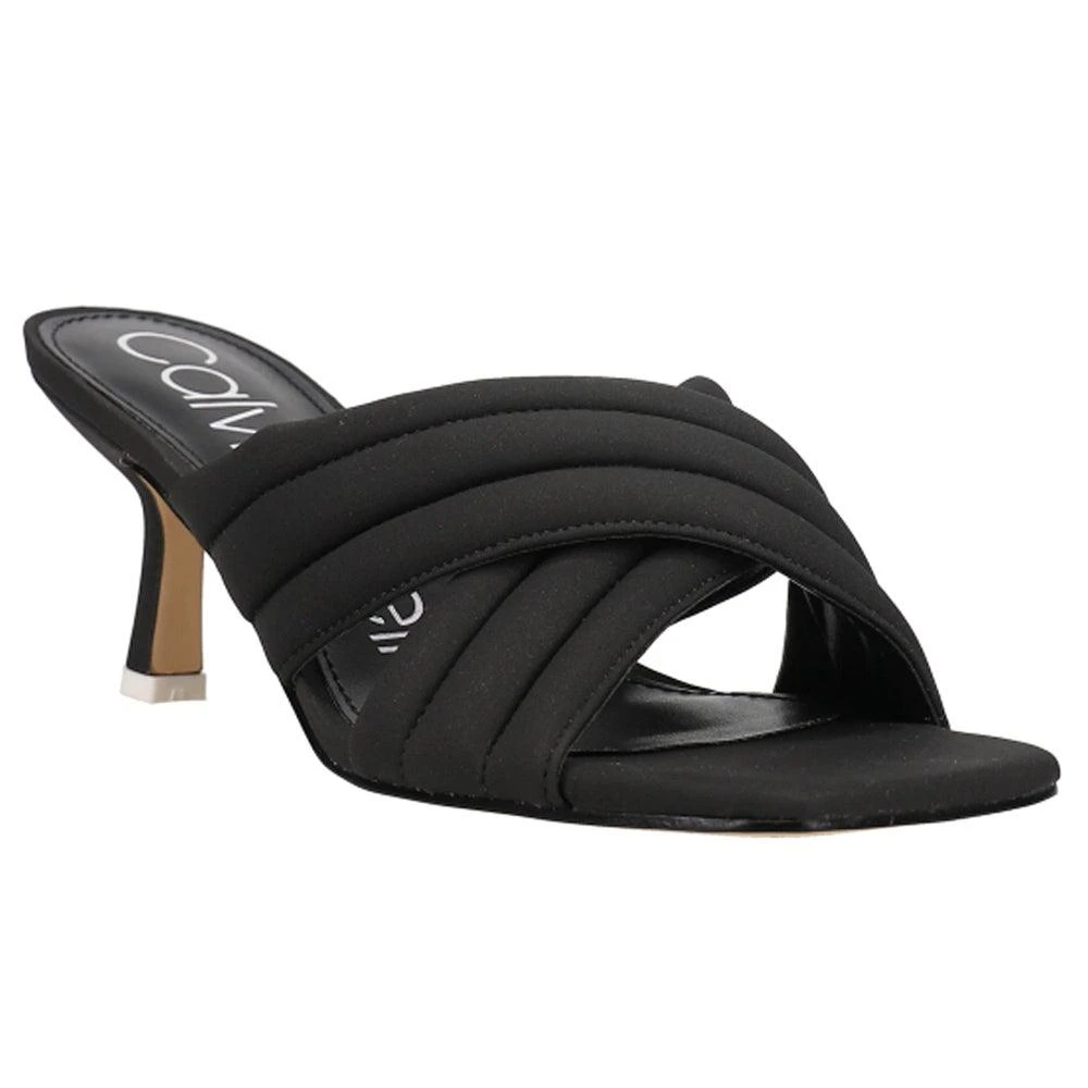 商品Calvin Klein|Fire II Kitten Heel Sandals,价格¥302,第2张图片详细描述
