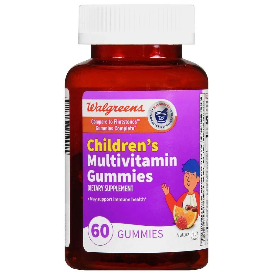 商品Walgreens|Children's Multivitamin Gummies Natural Fruit,价格¥45,第2张图片详细描述