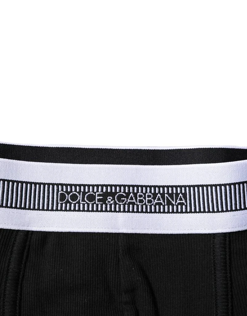 商品Dolce & Gabbana|Dolce & Gabbana Black Cotton Stretch Regular Boxer Underwear,价格¥426,第2张图片详细描述