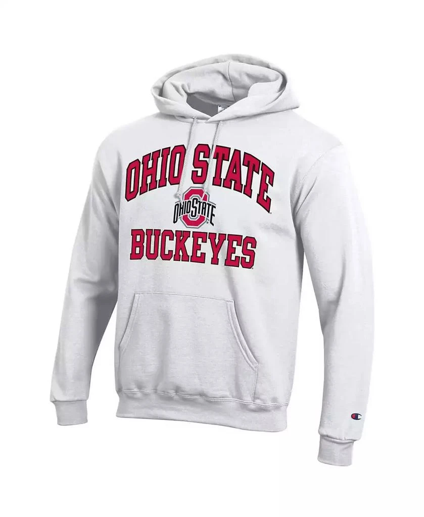 商品CHAMPION|Men's White Ohio State Buckeyes High Motor Pullover Hoodie,价格¥380,第3张图片详细描述