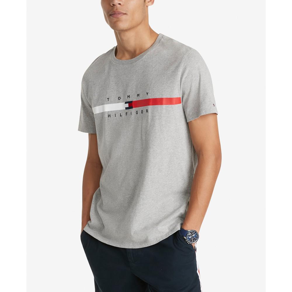 Men's Flag Stripe Short Sleeve T-Shirt商品第1张图片规格展示