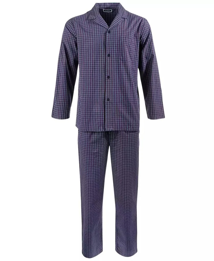 商品Club Room|Men's 2-Pc. Solid Oxford Pajama Set, Created for Macy's,价格¥185,第1张图片