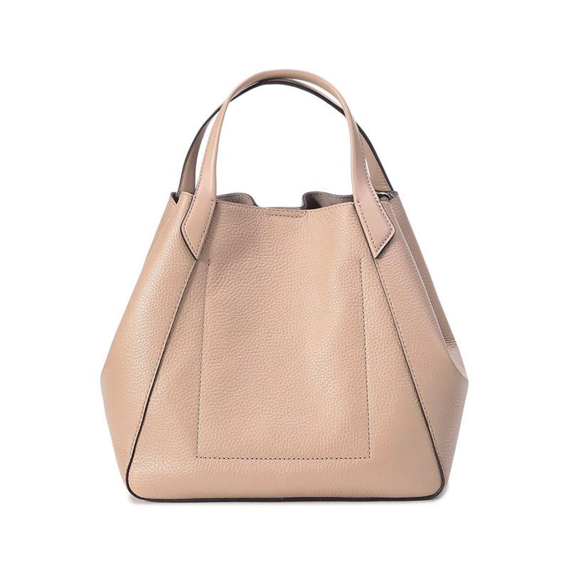 迈克·科尔斯 MICHAEL KORS MK女包 PHOEBE系列牛皮革大号手提单肩包托特包30H1L8PT3L CAMEL-驼色商品第2张图片规格展示