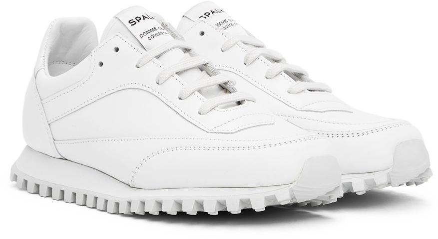 商品Comme des Garcons|White Spalwart Edition Hybrid Low Sneakers,价格¥2238,第6张图片详细描述