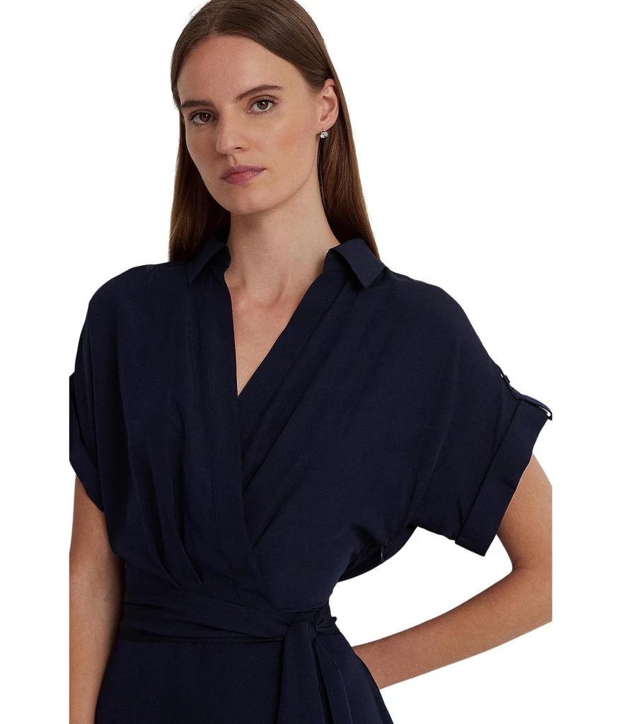 商品Ralph Lauren|Belted Crepe Dress,价格¥979,第3张图片详细描述