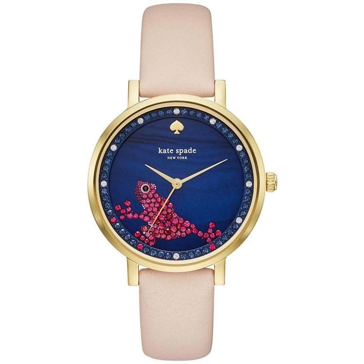 商品Kate Spade|Women's Monterey Vachetta Leather Strap Watch 38mm KSW1308,价格¥842,第1张图片