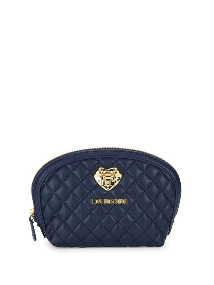 商品Moschino|Love Moschino Quilted Zip Pouch,价格¥472,第1张图片