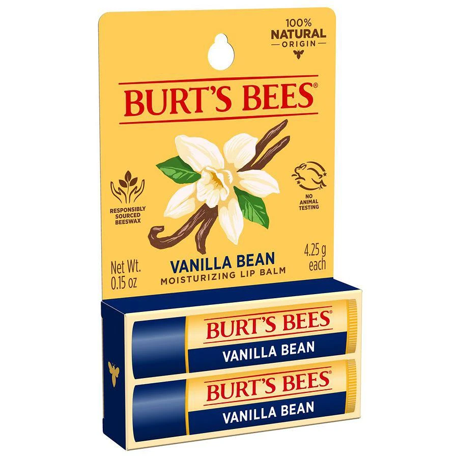 商品Burt's Bees|100% Natural Origin Moisturizing Lip Balm Vanilla Bean,价格¥62,第3张图片详细描述