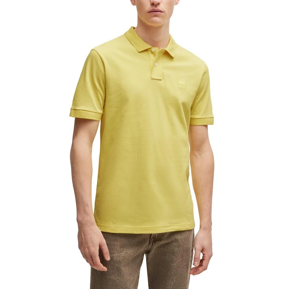 商品Hugo Boss|Men's Logo Patch Slim-Fit Polo Shirt,价格¥551,第1张图片