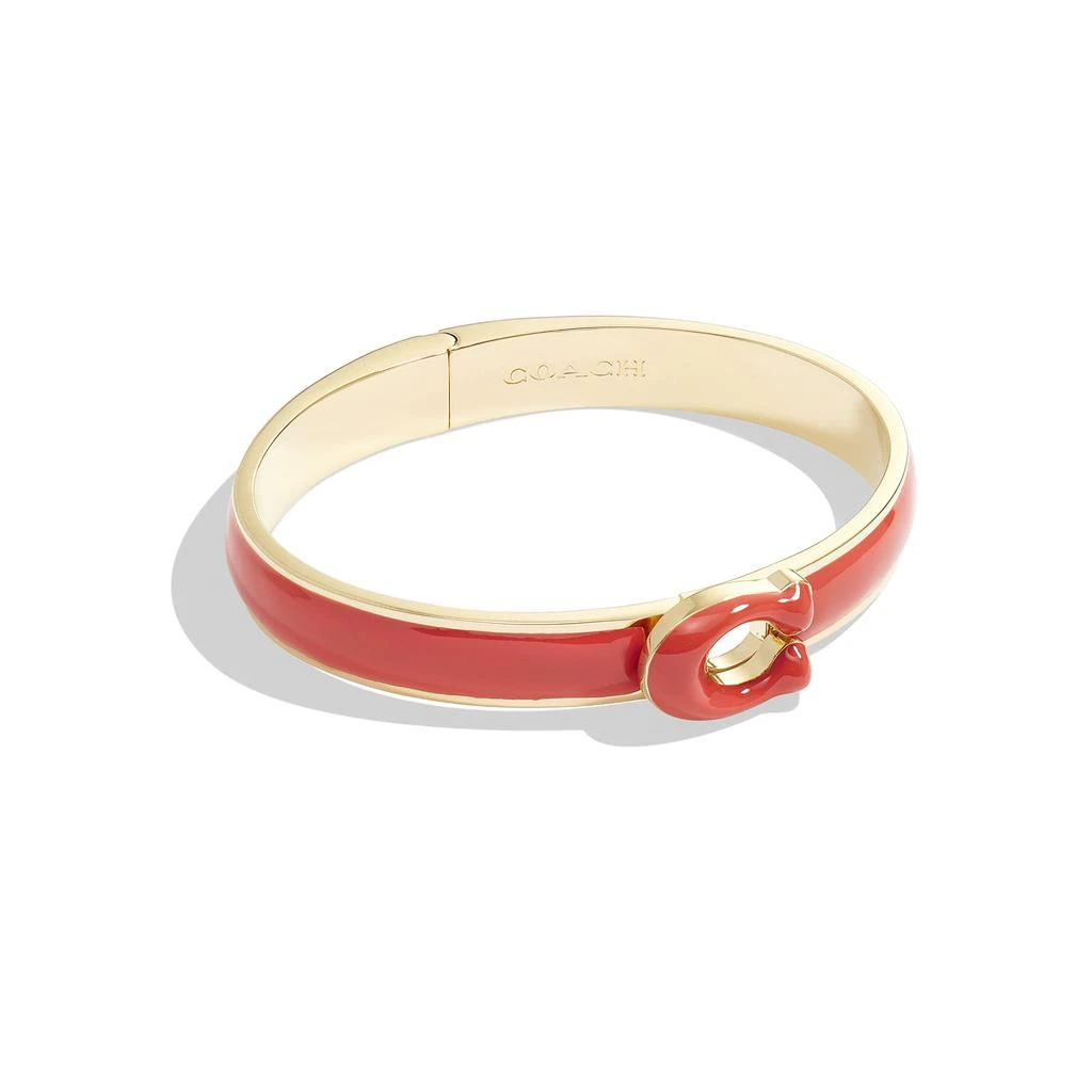 商品Coach|Signature Tabby Bangle Bracelet,价格¥919,第2张图片详细描述
