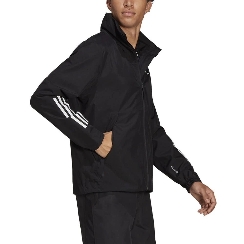 商品Adidas|Men's BSC 3-Stripes Rain RDY Jacket,价格¥772,第3张图片详细描述