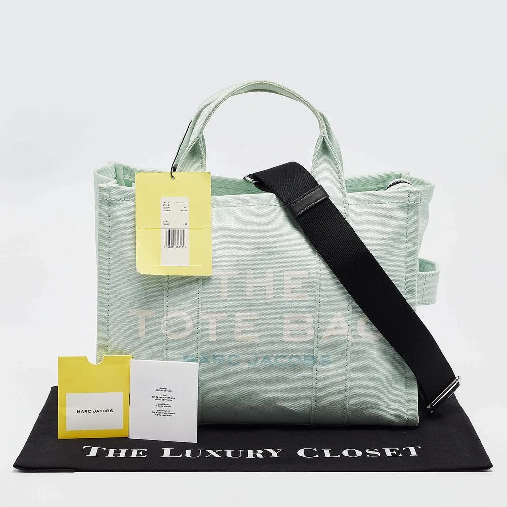 Marc Jacobs Mint Green/Black Canvas Medium The Tote Bag 商品