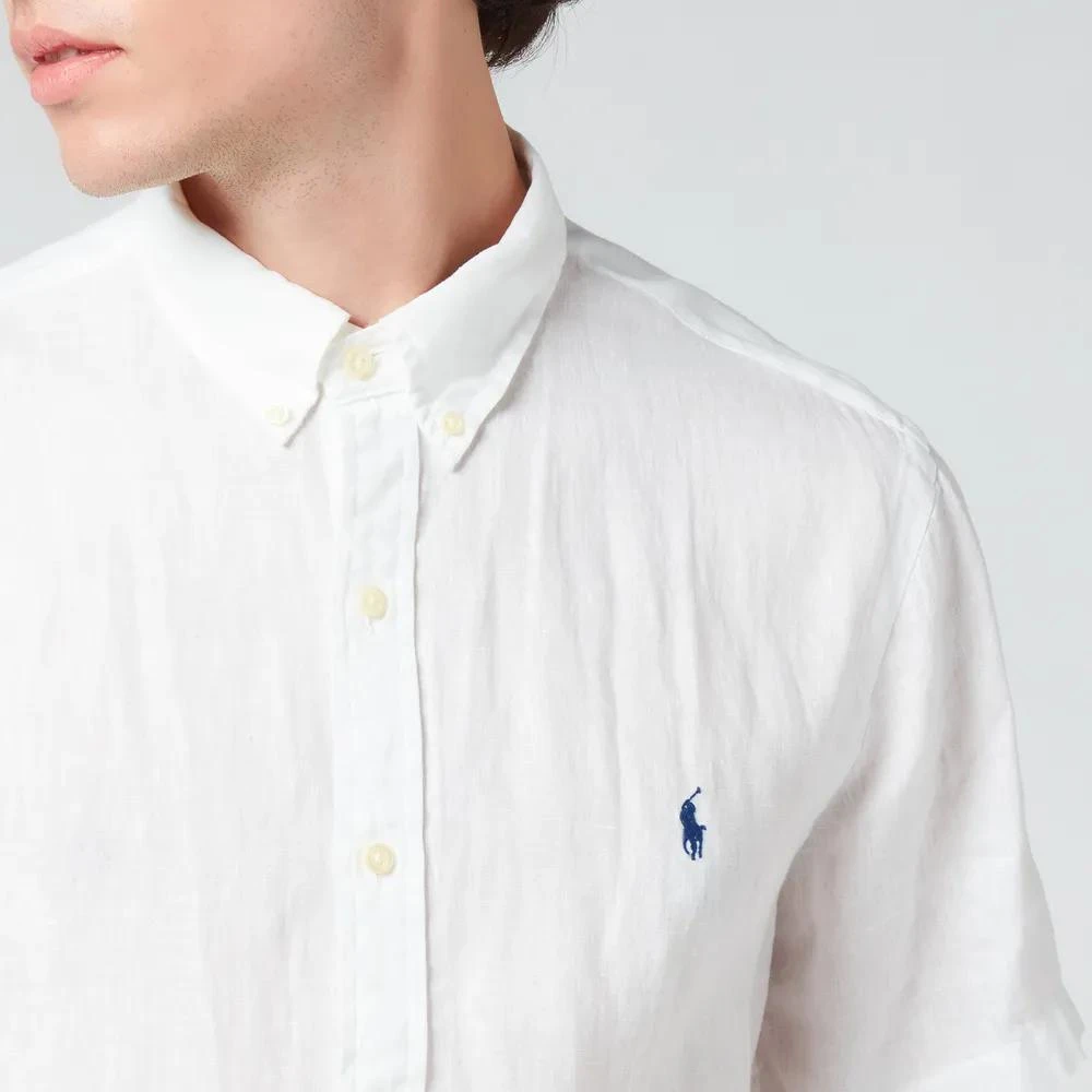 商品Ralph Lauren|Polo Ralph Lauren Men's Slim Fit Linen Short Sleeve Shirt,价格¥990,第4张图片详细描述