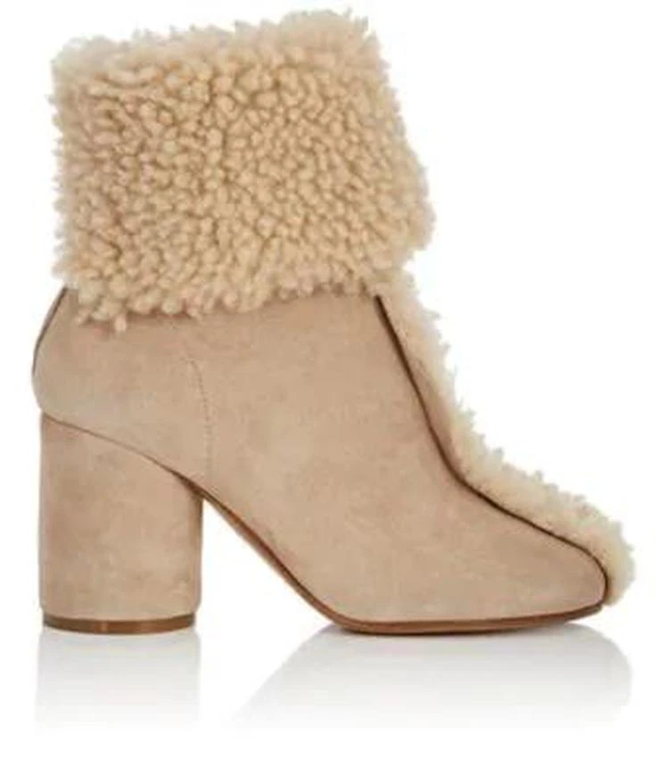 商品MAISON MARGIELA|Shearling Ankle Boots,价格¥3935,第1张图片