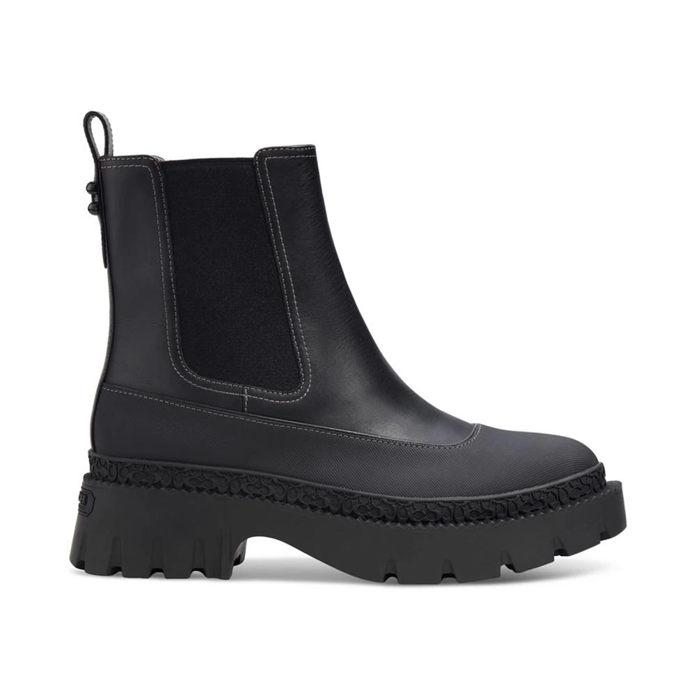 商品Coach|Women's Jalya Lug-Sole Pull-On Chelsea Boots,价格¥2078,第2张图片详细描述