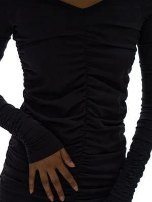 商品Helmut Lang|Ruched Midi Dress,价格¥375,第5张图片详细描述