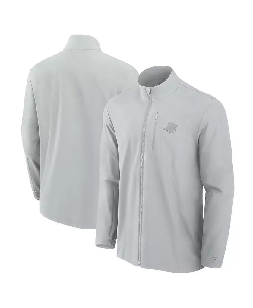 Men's Gray Miami Dolphins Front Office Woven Full-Zip Jacket image 2