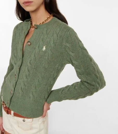 商品Ralph Lauren|绞花针织羊毛混纺开衫,价格¥1531,第5张图片详细描述