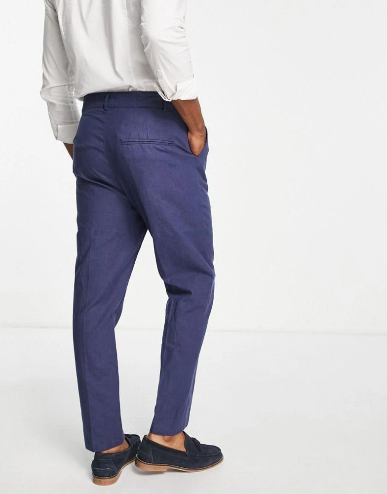 商品Bando|Bando straight leg suit trousers in navy,价格¥137,第4张图片详细描述