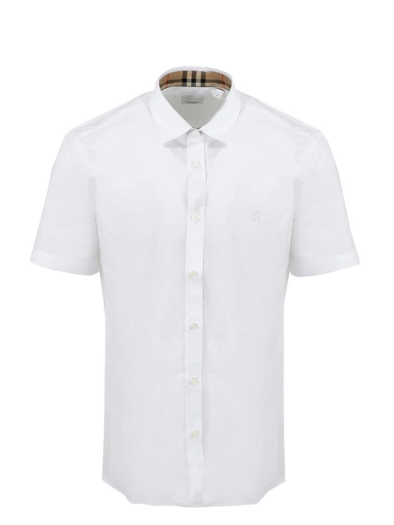 商品Burberry|Burberry Monogram Logo Short-Sleeve Shirt,价格¥3144,第1张图片