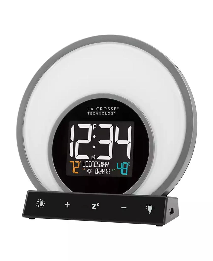 商品La Crosse Technology|Soluna C79141 Mood Light Alarm Clock with Temperature Humidity,价格¥501,第2张图片详细描述