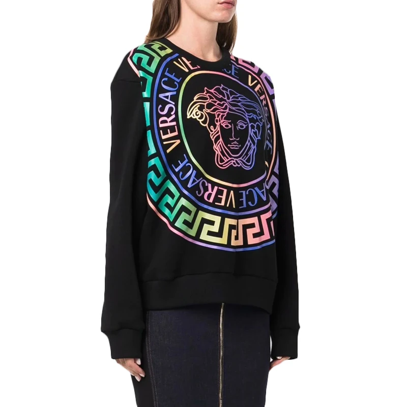 VERSACE 黑色女士卫衣/帽衫 1001574-1A01174-2B070 商品