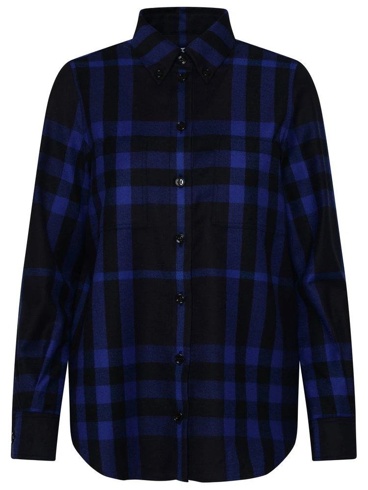 商品Burberry|Burberry Checked Long-Sleeved Shirt,价格¥3934,第1张图片