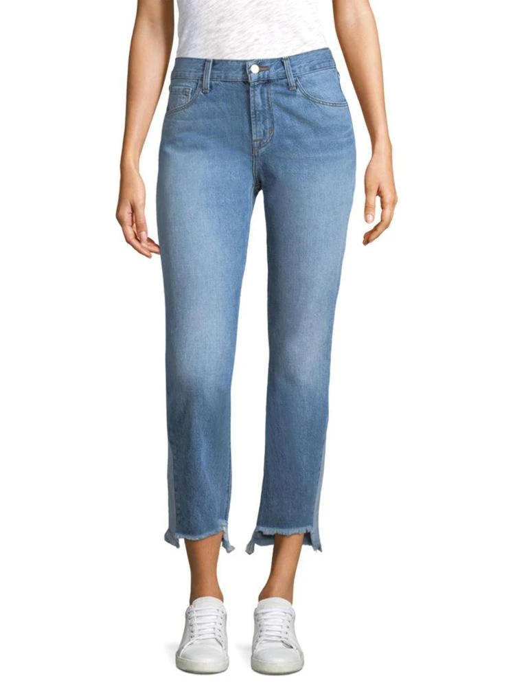 商品J Brand|Aubrie Step Hem Crop Jeans,价格¥2064,第1张图片